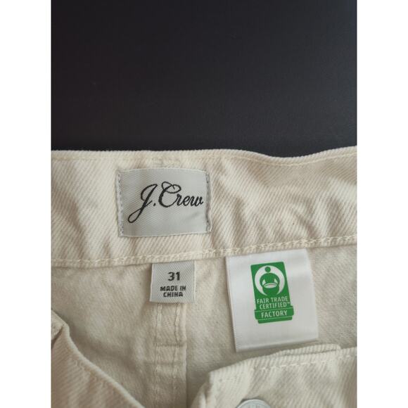 J. Crew High Rise '90s Classic Straight Carpenter Jeans Natural Womens 31 - Picture 3 of 8